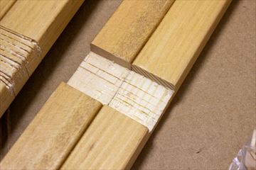 木材を削った完成形